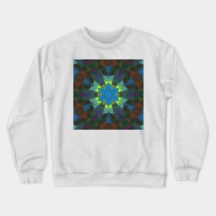 Mosaic Kaleidoscope Flower Crewneck Sweatshirt